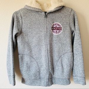 Boy’s  Long Sleeve faux Sherpa-lined Hoodie jacket